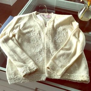 Sequined sweater.